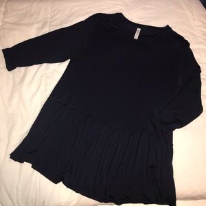 Navy Blue Pepblum Top XL